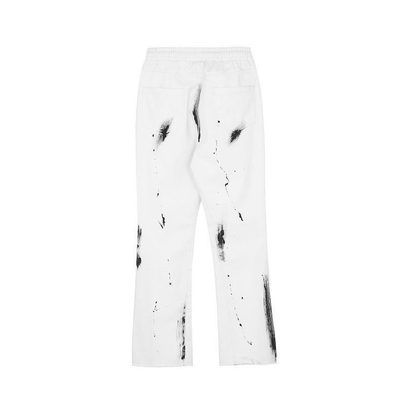 Splash Ink Micro Flared Wide-Fit Jeans