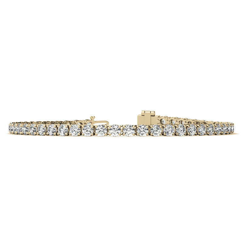 8.5 CTW Diamond Tennis Bracelet 14kt (G/Vs) AGI Certified DTA