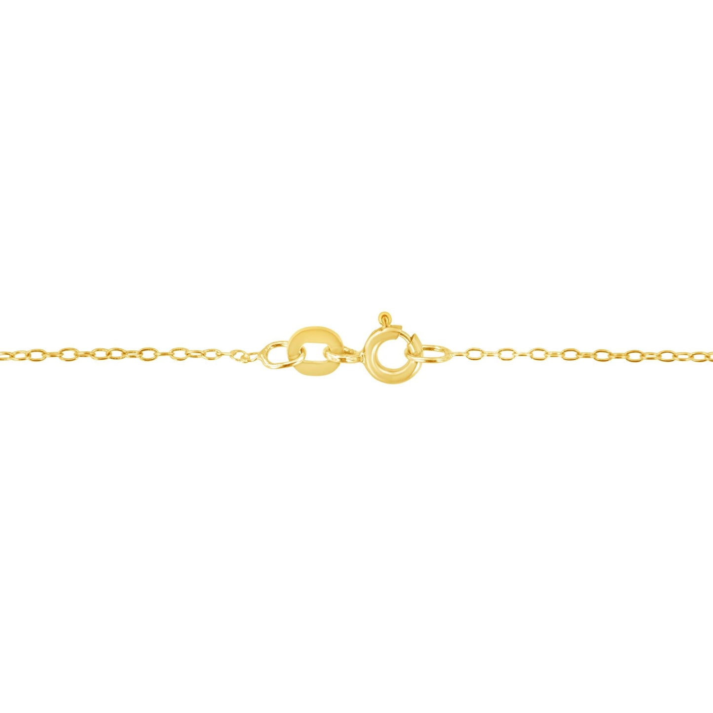 Yellow Gold Plated .925 Sterling Two Row Open Heart 18" Necklace DTA