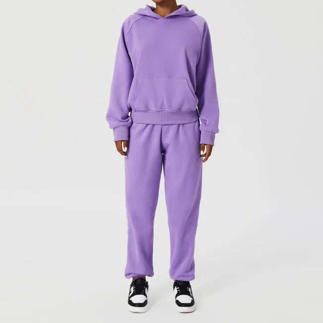 Women's French Terry Sweatpants and Hoodie Set