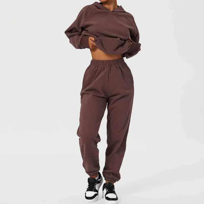 Women's French Terry Sweatpants and Hoodie Set