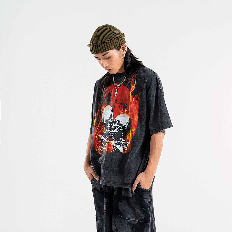 "Pyro Romance" Stone Washed T-Shirt