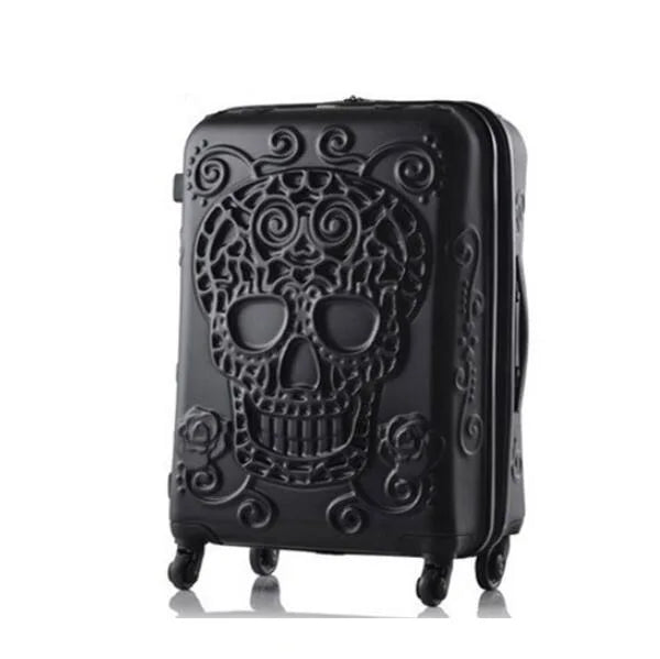 20"24"28" Inch Large Expandable Skull Suitcase 3 Pc