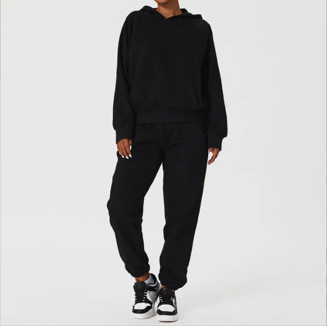 Women's French Terry Sweatpants and Hoodie Set