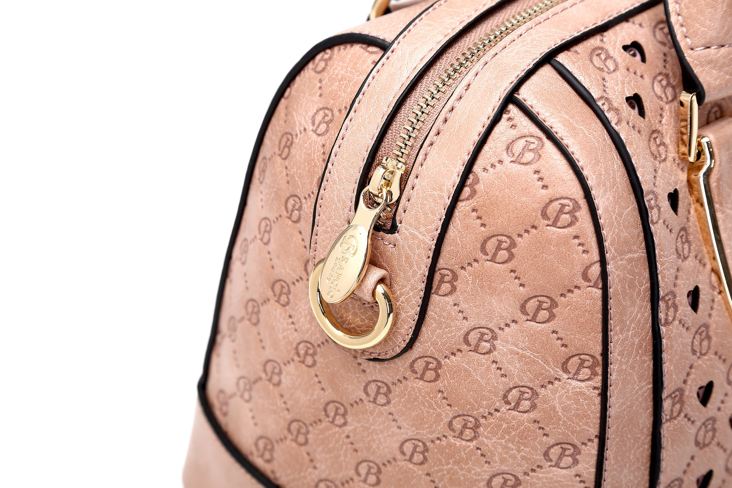 ”Goddess” Double Layer Crystal Engraved Dome Satchel