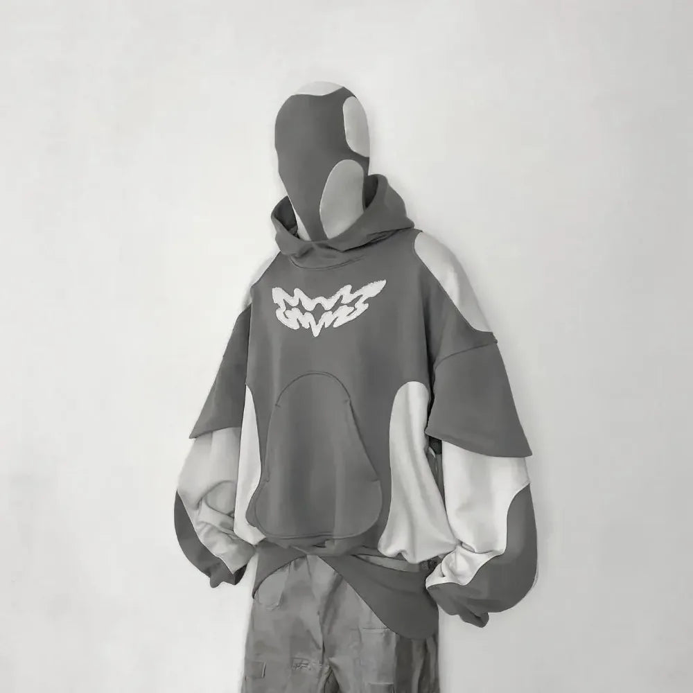 Y2K - Gray Custom Embroidery Hoodie