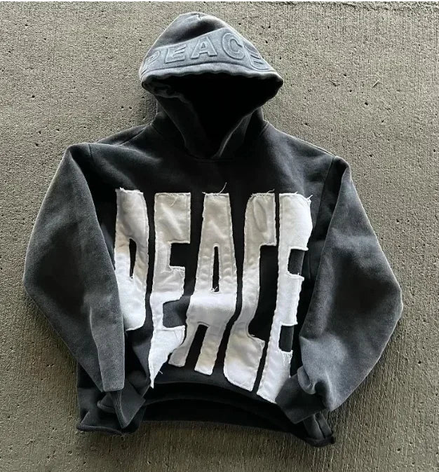 Y2K - Gray Custom Embroidery Hoodie