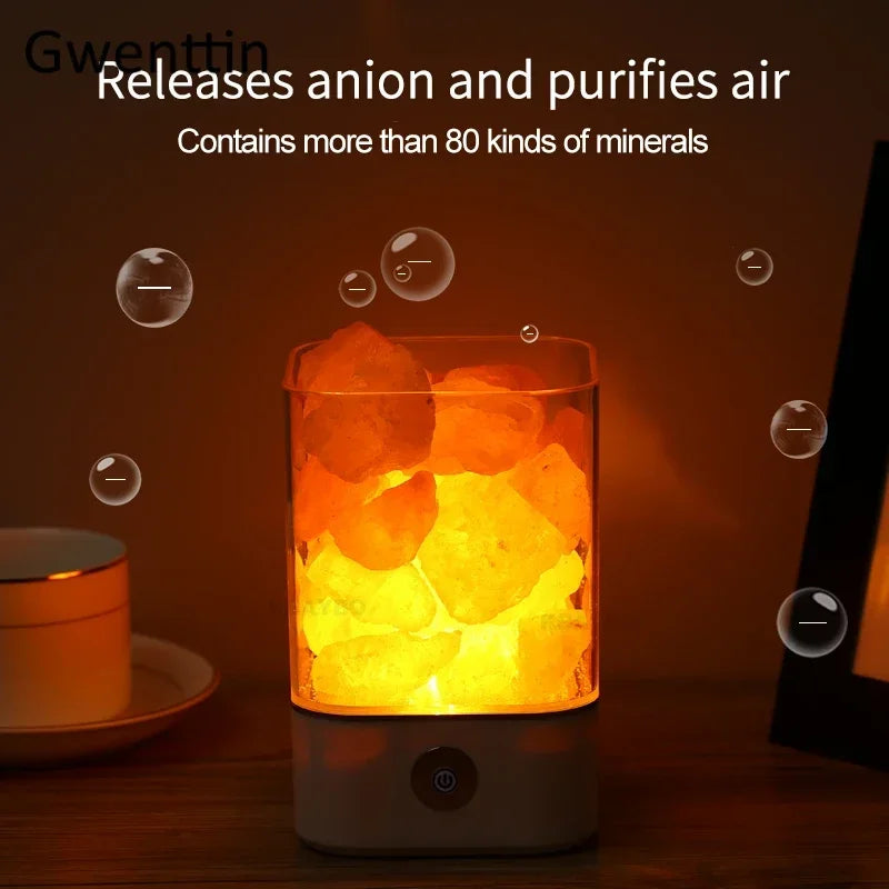 Crystal 3D Himalayan Salt Lamp Led Light