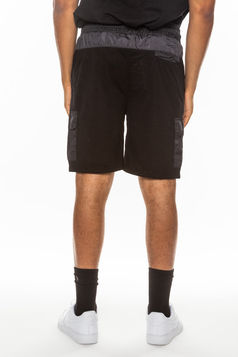 Cotton Blend Slub Shorts