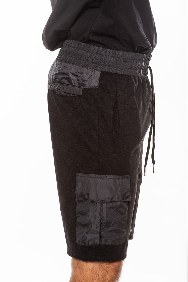 Cotton Blend Slub Shorts