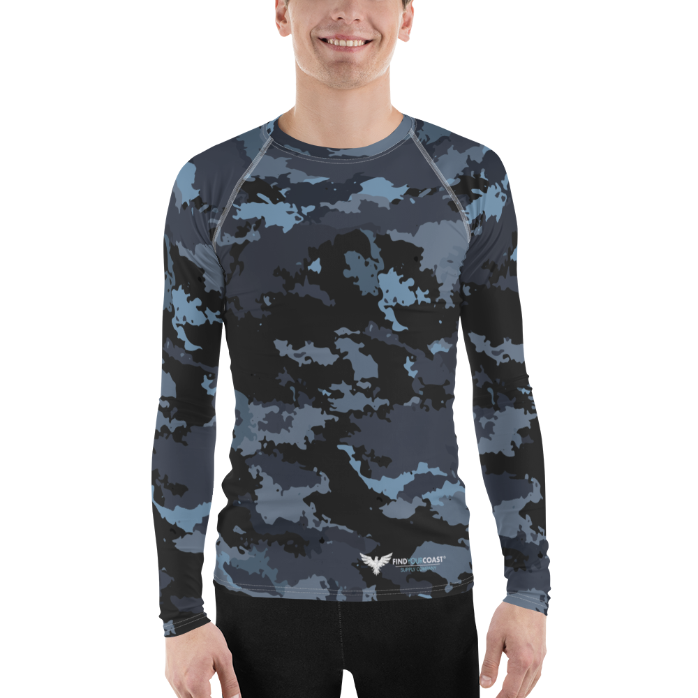 Find Your Coast® Compression Camo Rash Guard UPF 50+