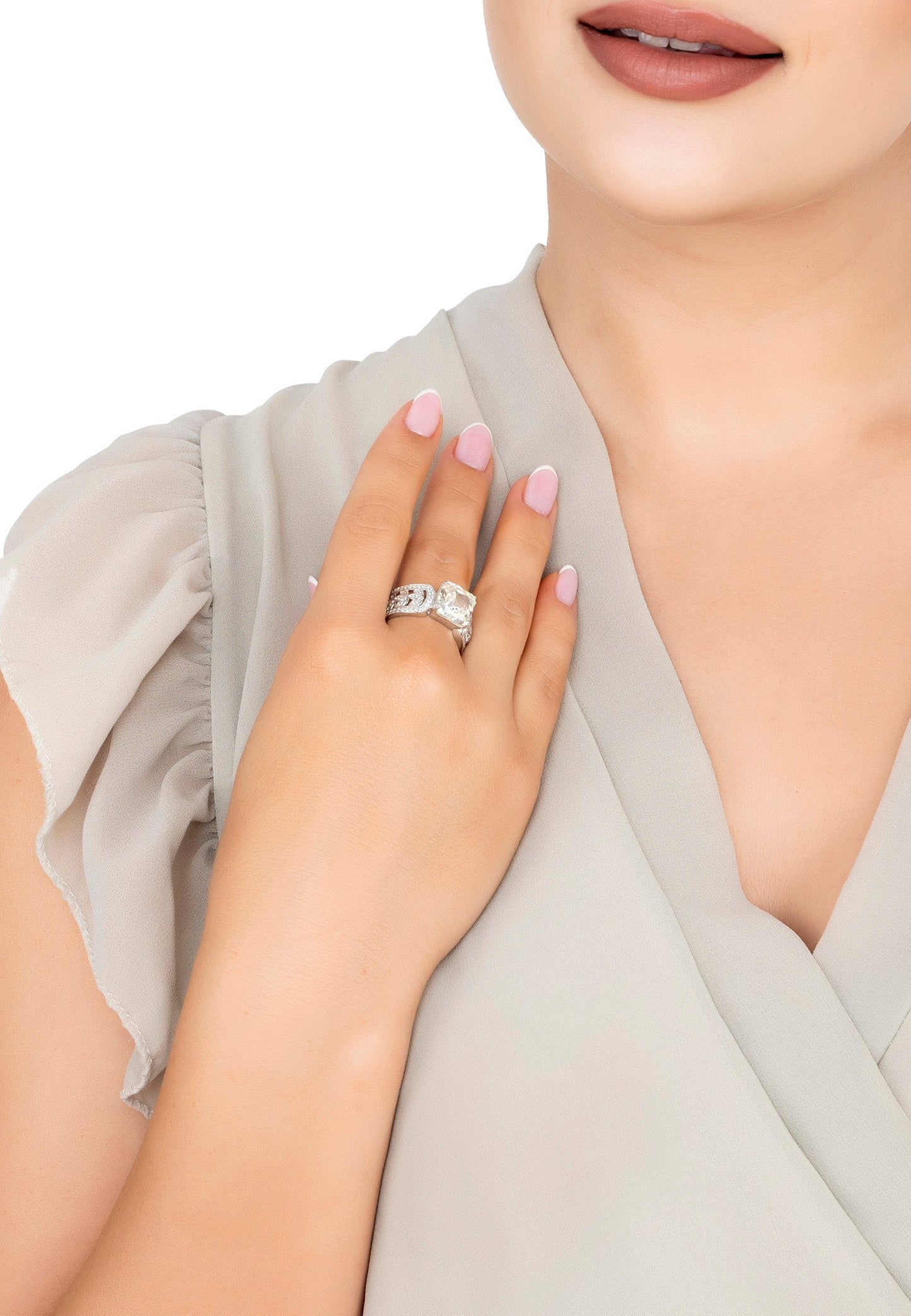 "Crystal Cocktail" Rowena Diamond Cut Ring DTA