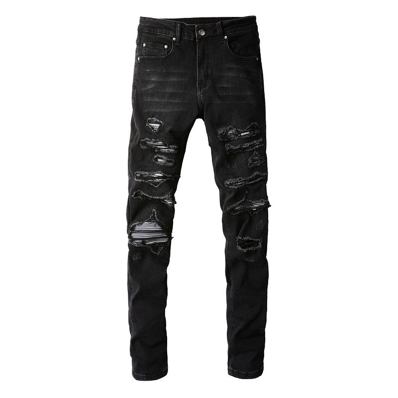 Collated Grey Black Skinny Fit Jeans
