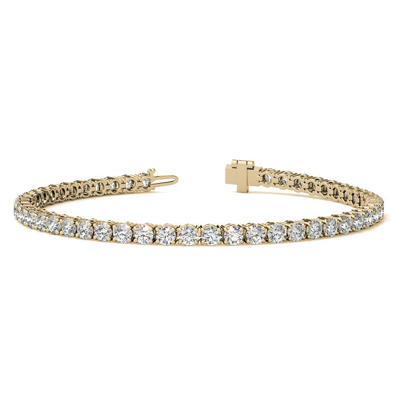 8.5 CTW Diamond Tennis Bracelet 14kt (G/Vs) AGI Certified DTA
