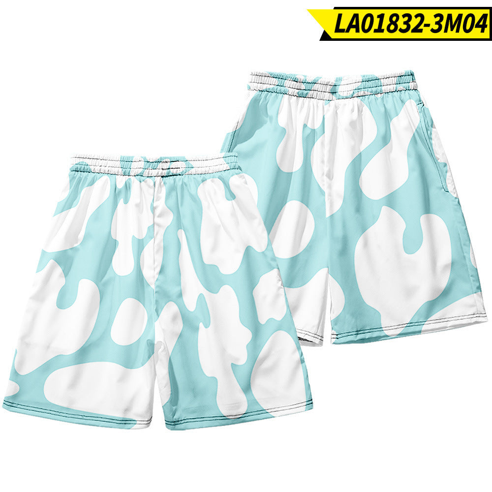 Non-Fitting Loose Tide Brand Five-Point Shorts