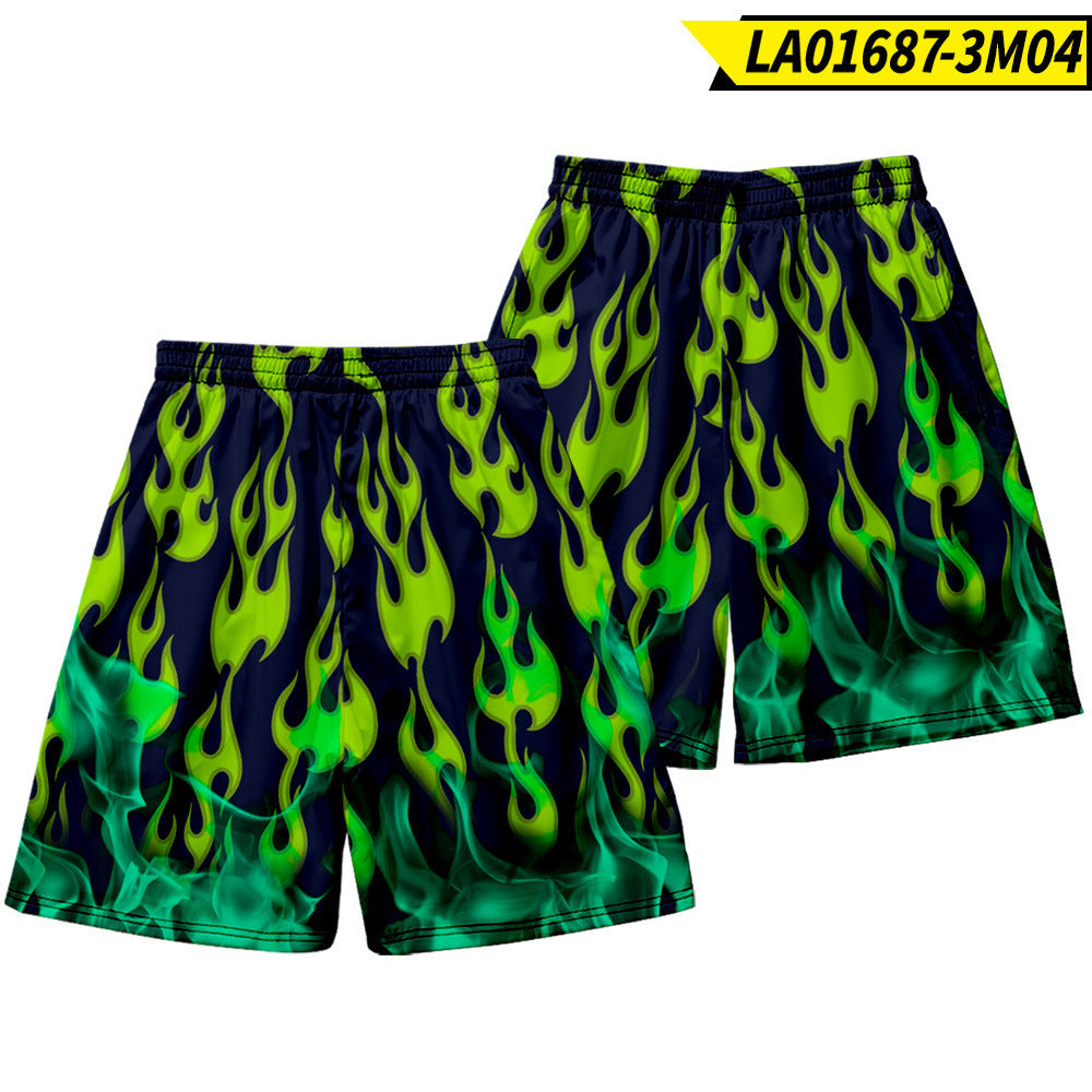 Non-Fitting Loose Tide Brand Five-Point Shorts