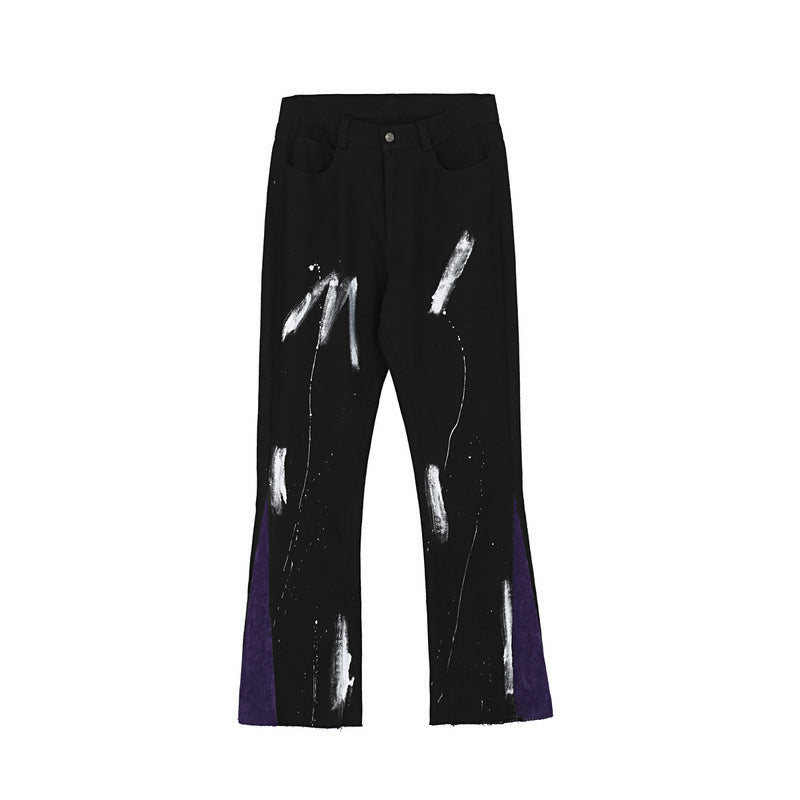 Splash Ink Micro Flared Wide-Fit Jeans