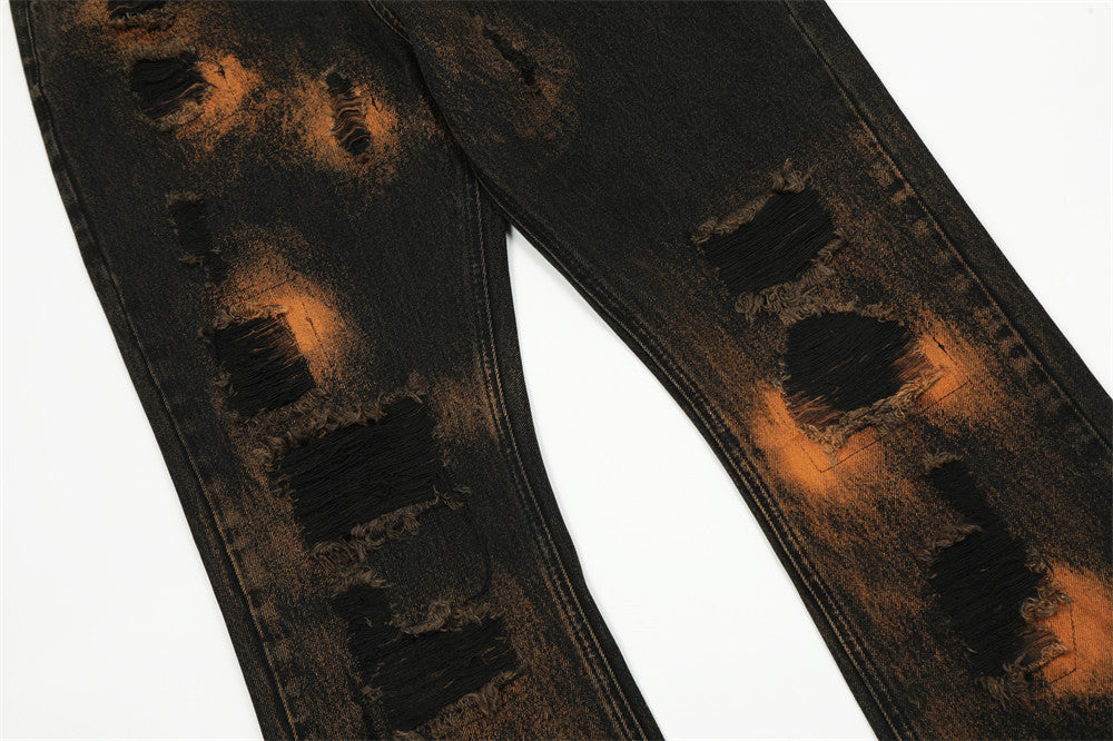 "Dead Zone" Industry Inkjet Stacked Jeans