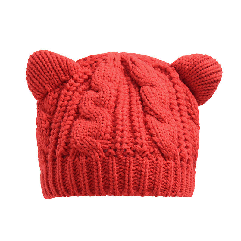 Women's 3D Cat Ear Beanie