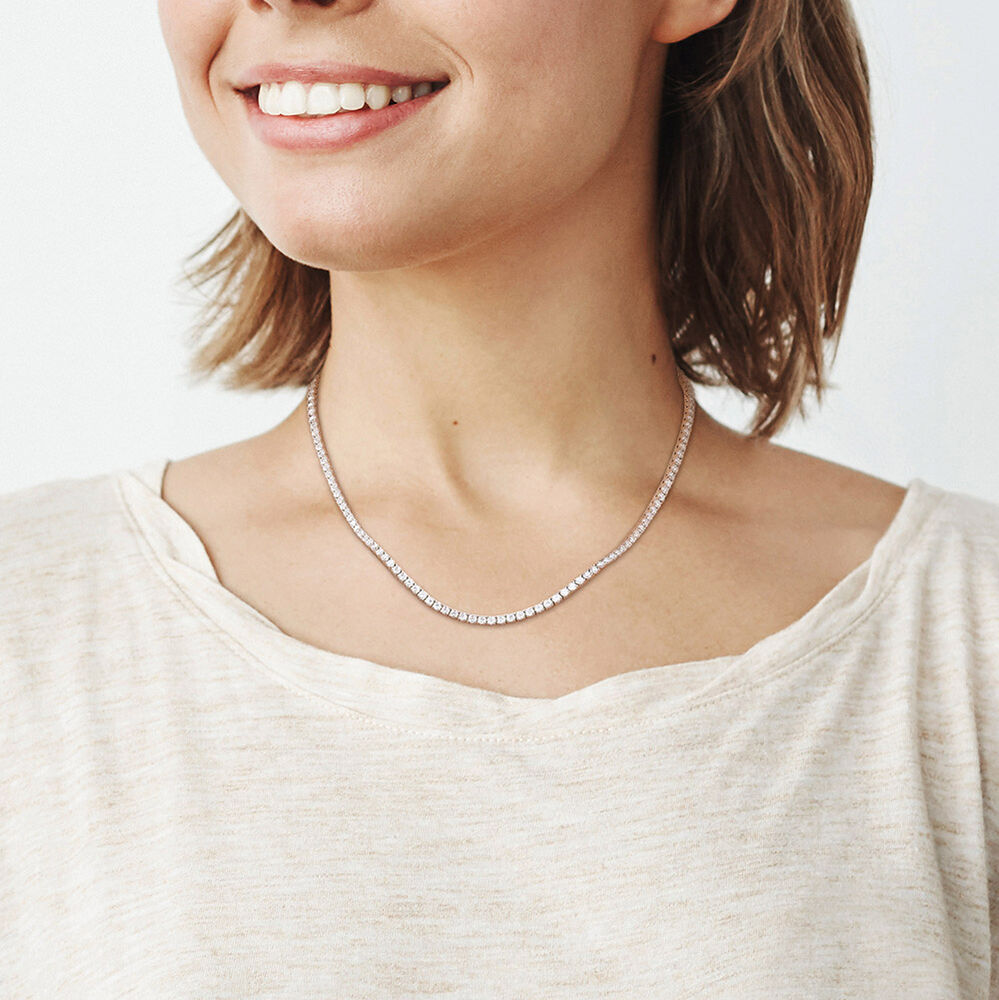12.5 Ct. Moissanite Tennis Chain - Available in 6 Sizes