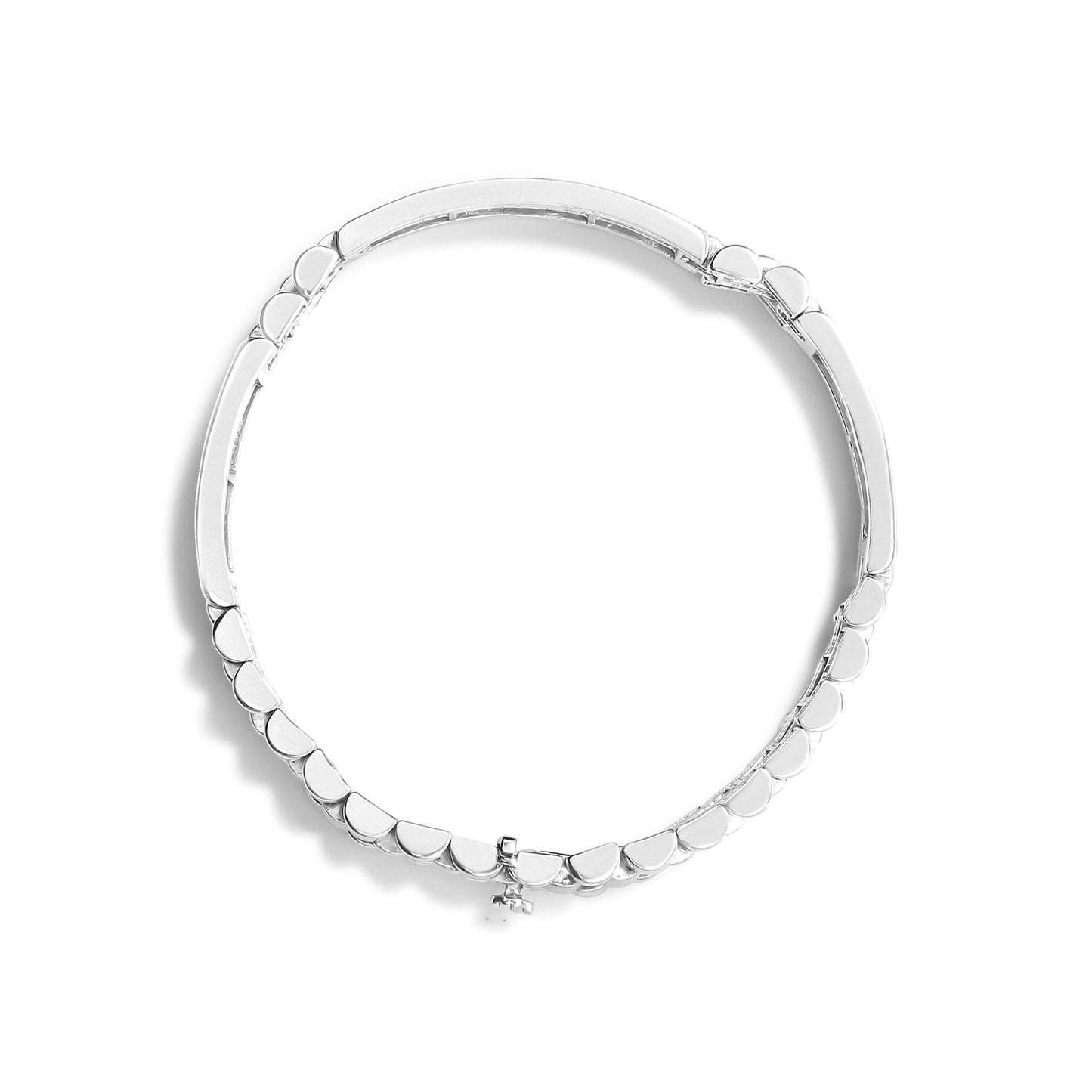 DTA 14K White Gold 12.0 Diamond Tennis Bracelet (VS1-VS2 Clarity) - Size 8.5"