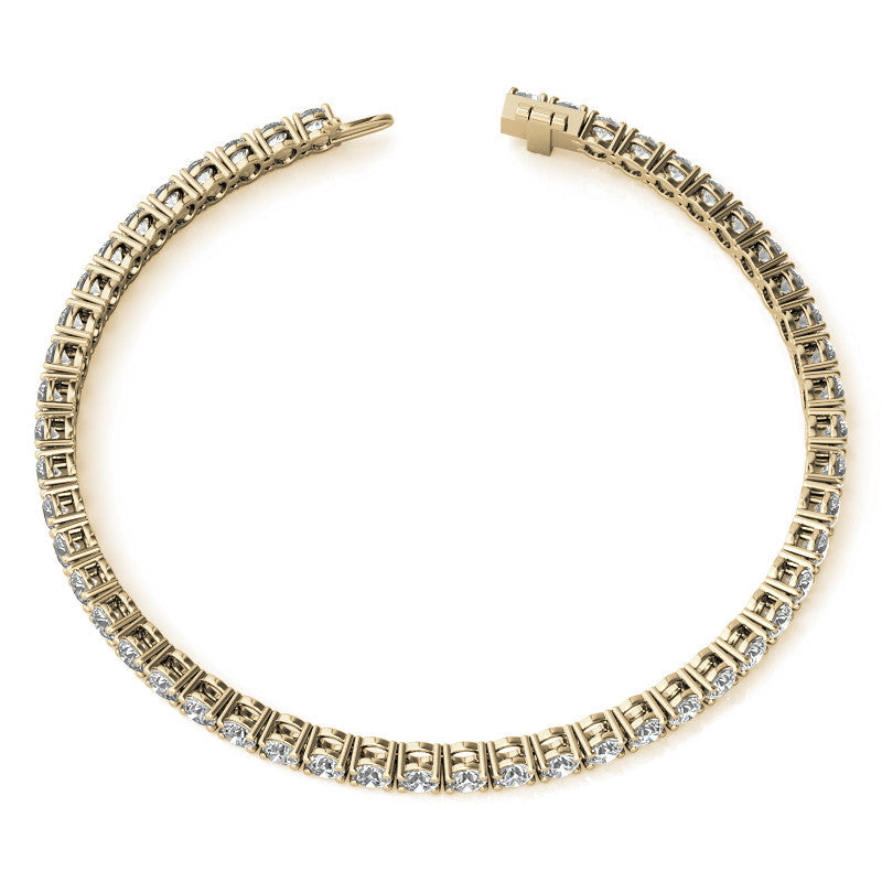 8.5 CTW Diamond Tennis Bracelet 14kt (G/Vs) AGI Certified DTA