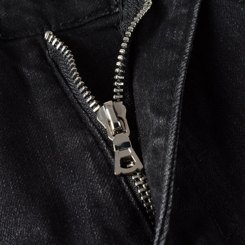 Ripped & Patched Skinny Fit Jeans