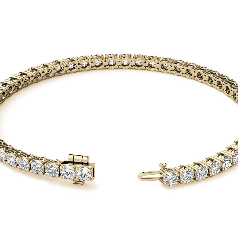 8.5 CTW Diamond Tennis Bracelet 14kt (G/Vs) AGI Certified DTA