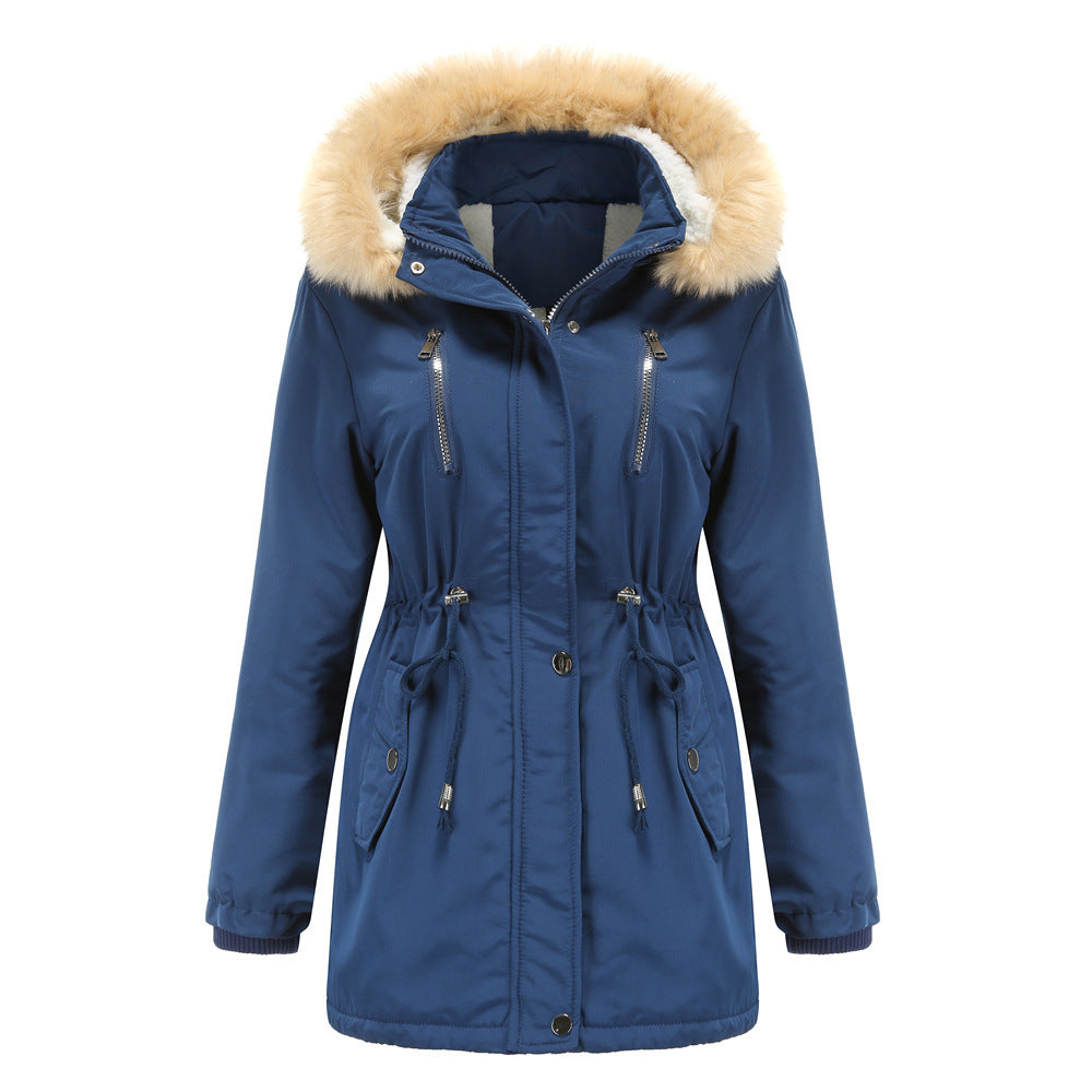 Lamb Velvet Jacket w Detachable Hood
