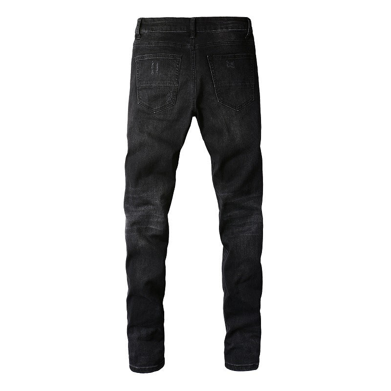 Ripped & Patched Skinny Fit Jeans