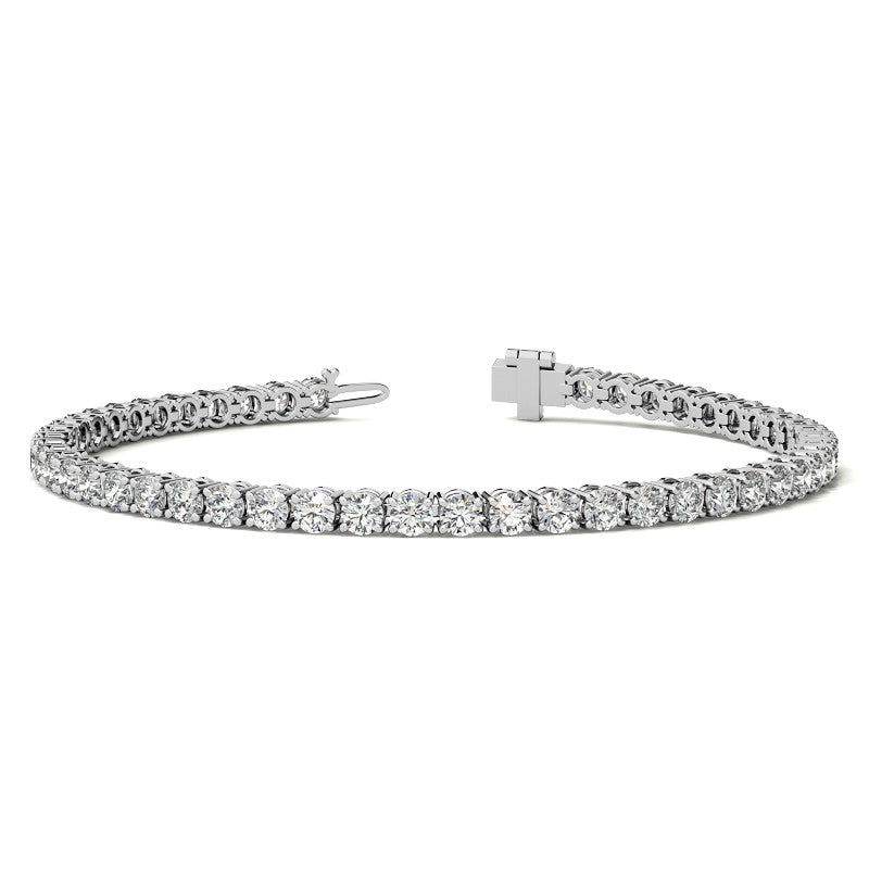 8.5 CTW Diamond Tennis Bracelet 14kt (G/Vs) AGI Certified DTA