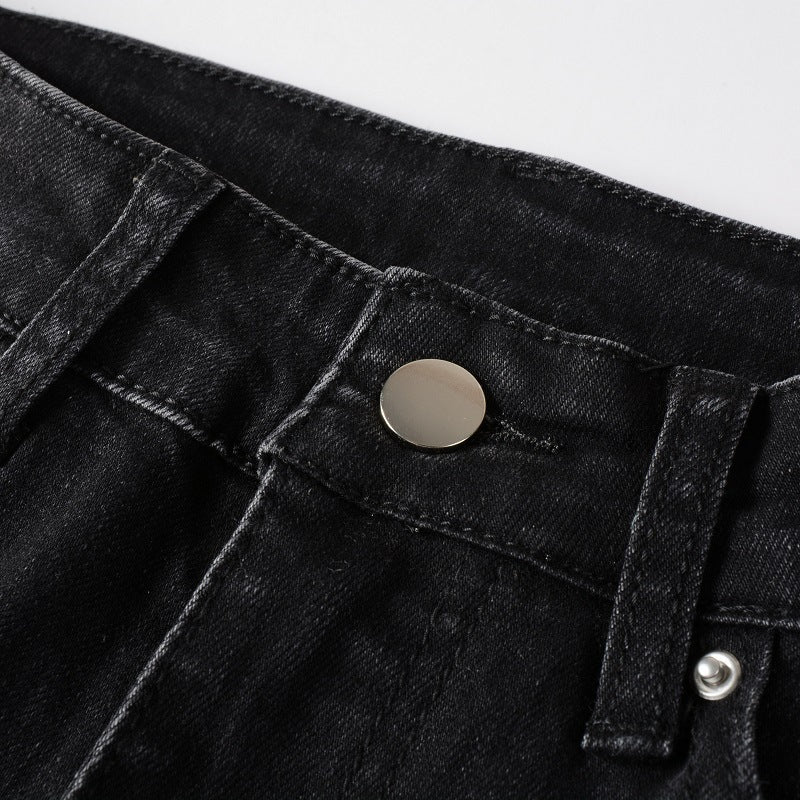 Ripped & Patched Skinny Fit Jeans