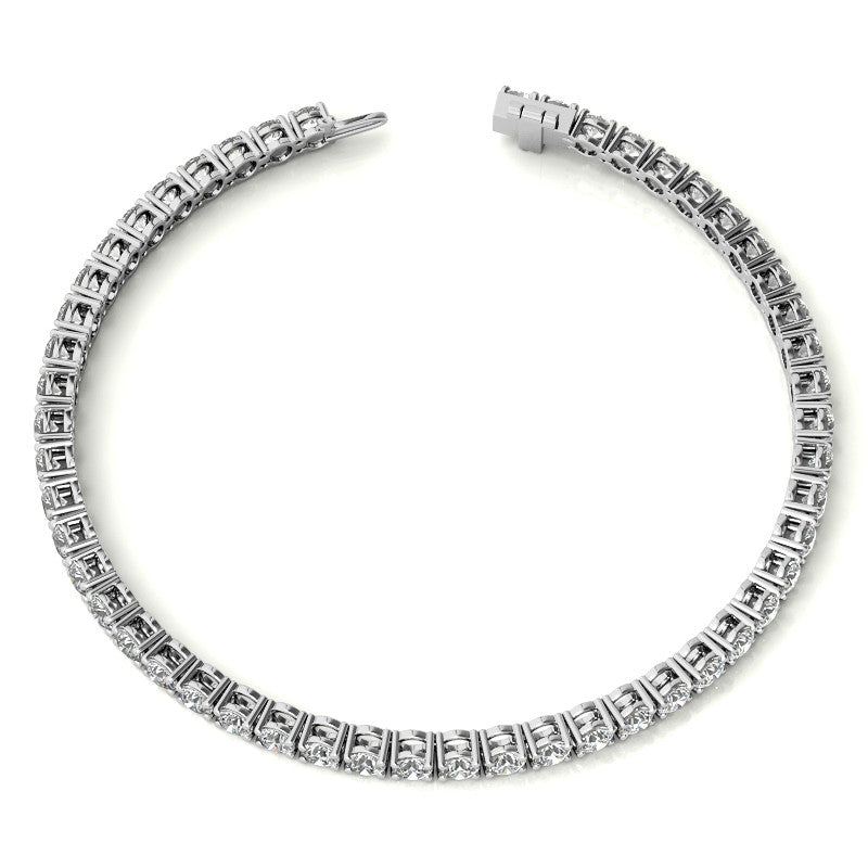 8.5 CTW Diamond Tennis Bracelet 14kt (G/Vs) AGI Certified DTA