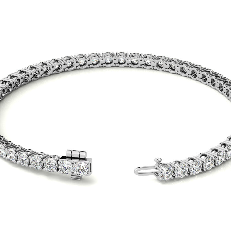 8.5 CTW Diamond Tennis Bracelet 14kt (G/Vs) AGI Certified DTA