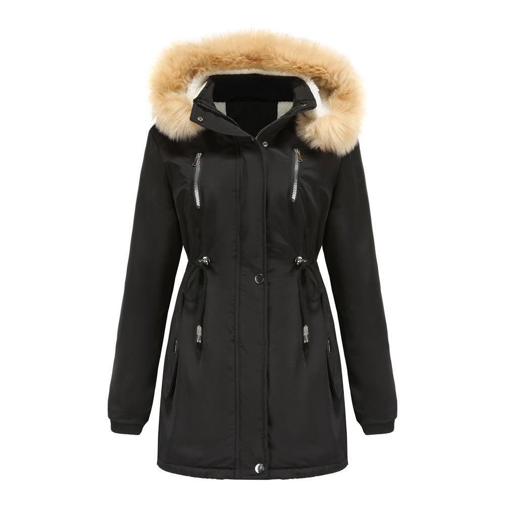 Lamb Velvet Jacket w Detachable Hood