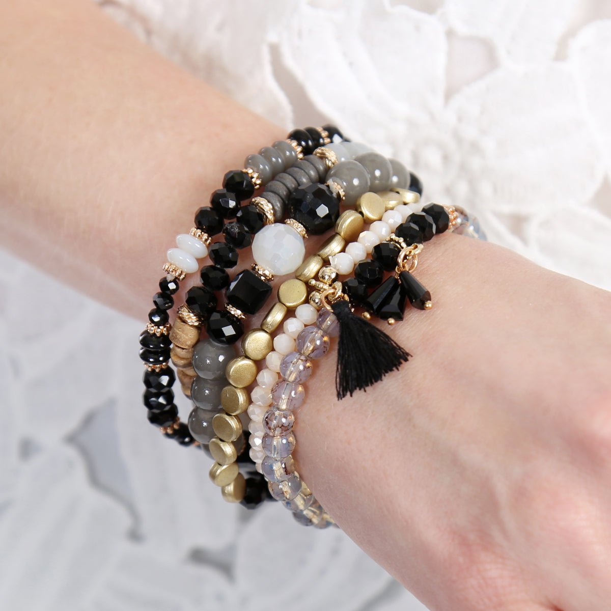 Bangle Set Bead Stack Bracelet