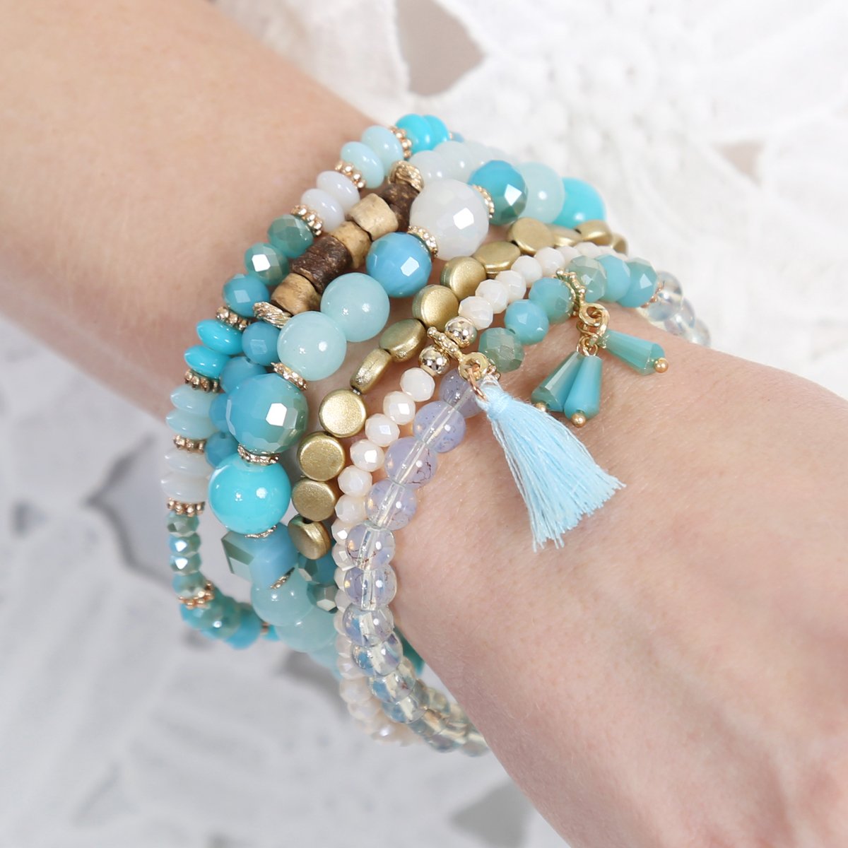 Bangle Set Bead Stack Bracelet