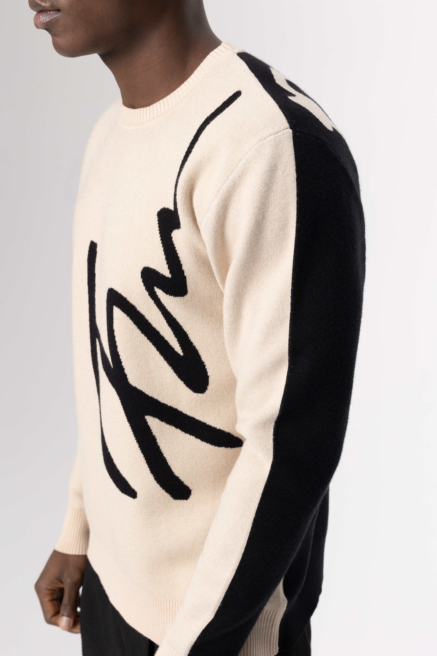 Jacquard Fine Knit Sweater