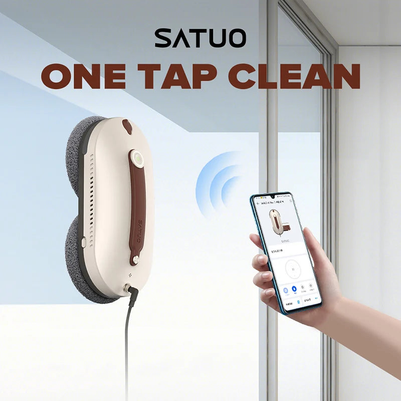 Window Cleaning Robot With Water Spray