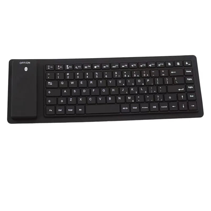 Yapears 2023 New 88 Keys Flexible and Foldable Waterproof Wireless Silicone Blue Tooth  Keyboard for IOS Android Windows