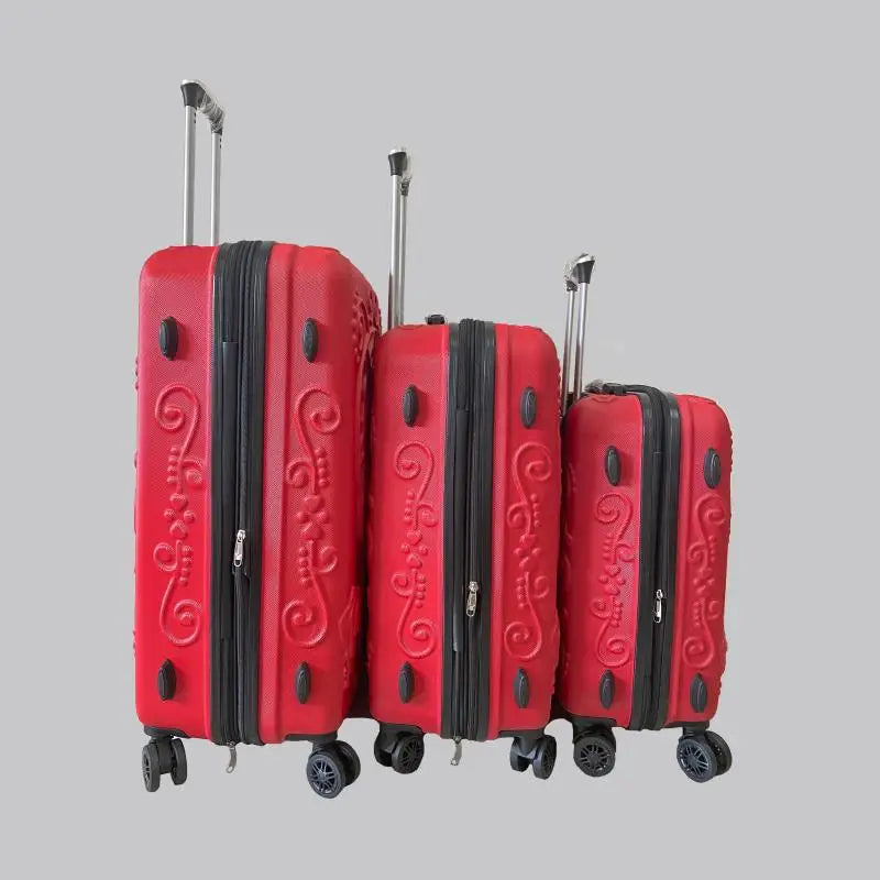 20"24"28" Inch Large Expandable Skull Suitcase 3 Pc