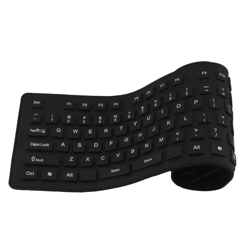Yapears 2023 New 88 Keys Flexible and Foldable Waterproof Wireless Silicone Blue Tooth  Keyboard for IOS Android Windows
