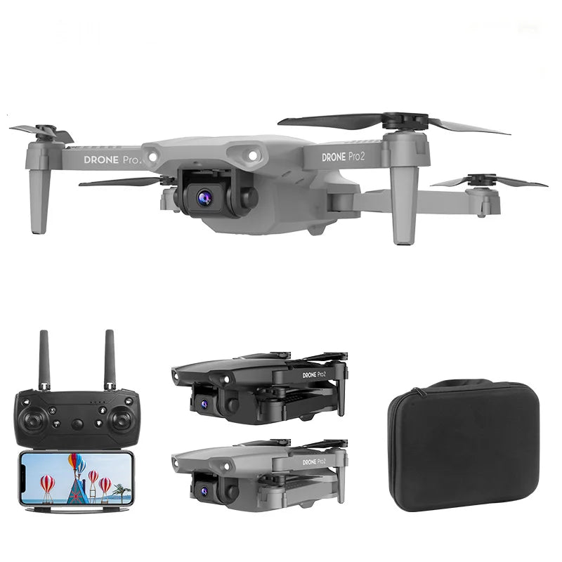 Flyxinsim E99 Foldable 4K Drone HD Dual Camera Quadcopter Brushless Long Range Racing Drone