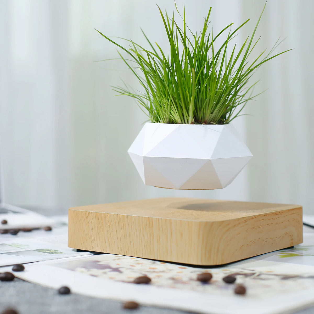 Levitating Plant Pot Floating Plant Magnetic Levitation