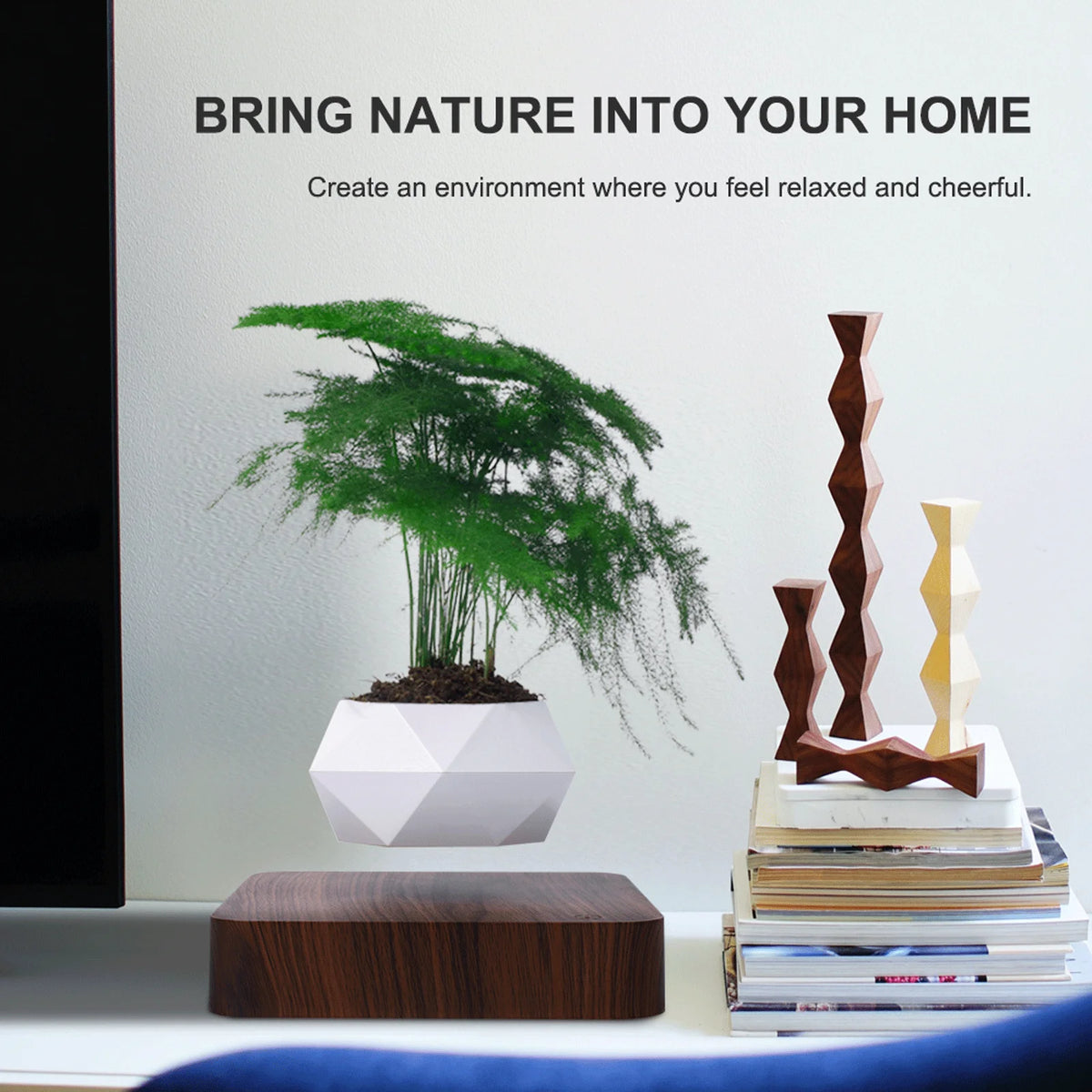 Levitating Plant Pot Floating Plant Magnetic Levitation