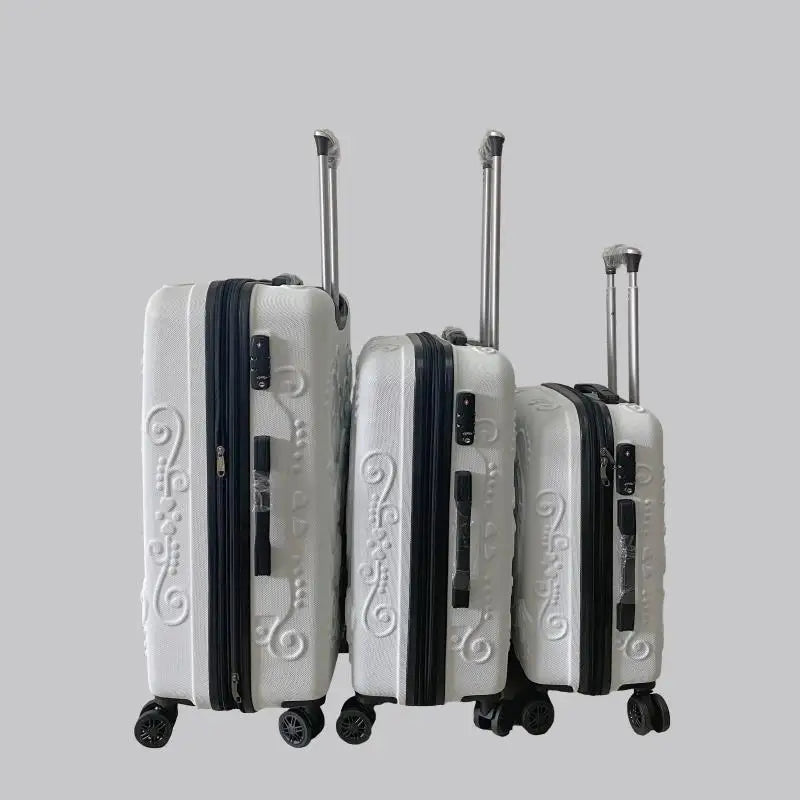 20"24"28" Inch Large Expandable Skull Suitcase 3 Pc