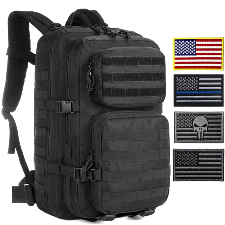 Multi-Purpose Routine Backpack Bag w Patches
