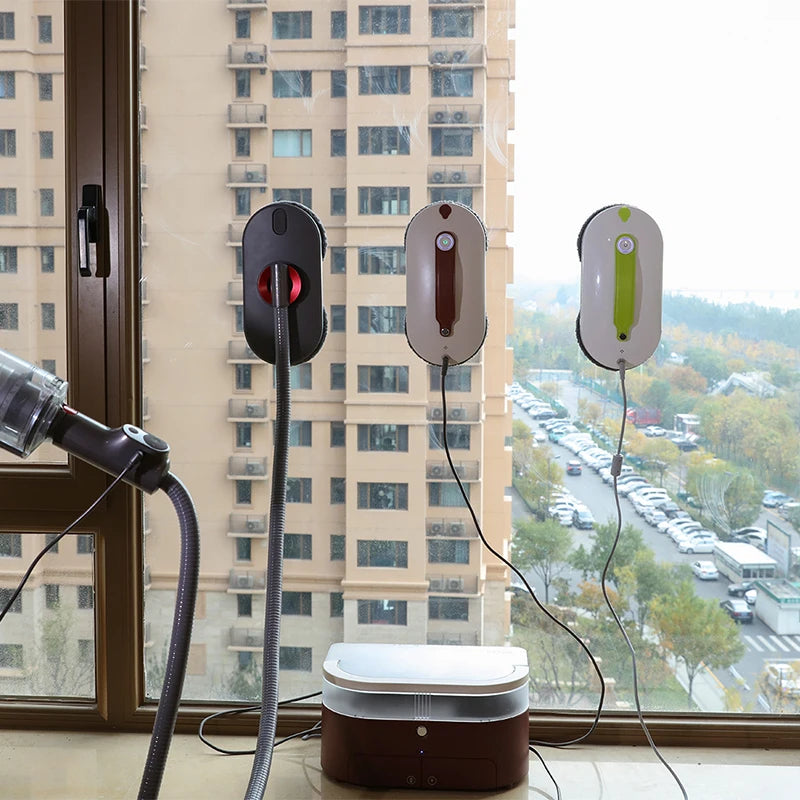 Window Cleaning Robot With Water Spray