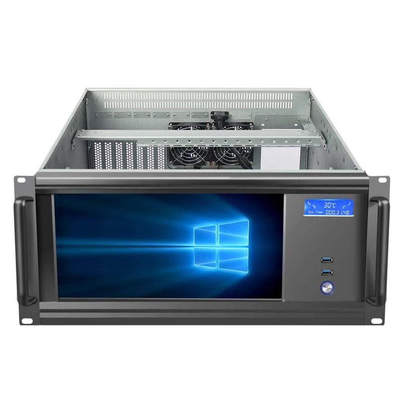 5U Rack 19inch Industrial Server Cases w LCD Communication