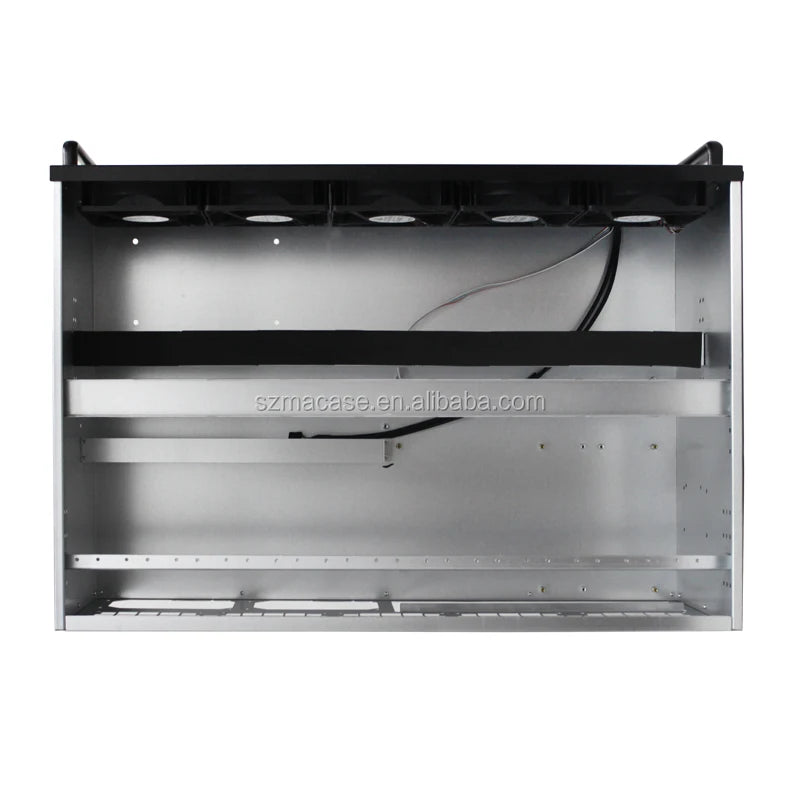 Server 12GPU Case Power Supply 6U w 5 Fans Case